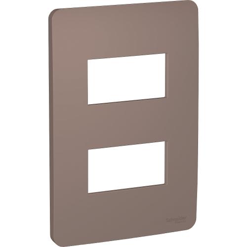 Placa modular Orion 2 módulos - Corona bronze