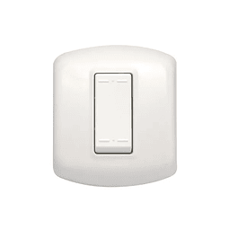 MODULO INTERRUPTOR 9/24 - 1 SIMPLE 3 VIAS 1 POLO 250VAC 10A 1 MODULO BLANCO ARMADO MODUS PLUS