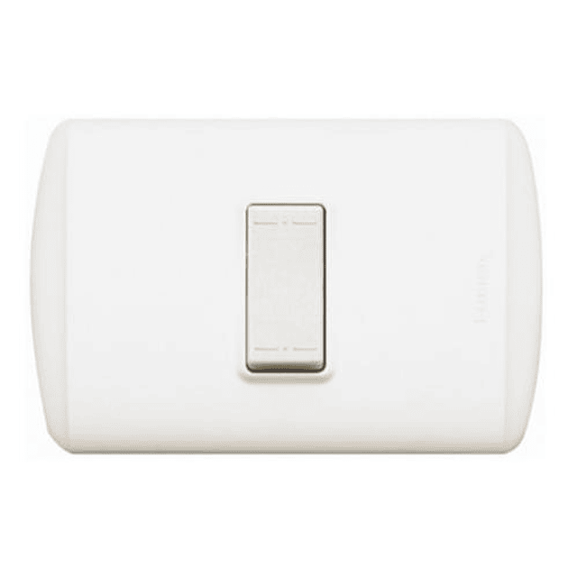 INTERRUPTOR DOMICILIARIO ARMADO EMBUTIR 1 SIMPLE BLANCO 250V 10A