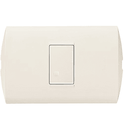 INTERRUPTOR DOMICILIARIO ARMADO EMBUTIR 1 SIMPLE 9/12 MARFIL MARFIL 250V 16A MODUS STYLE