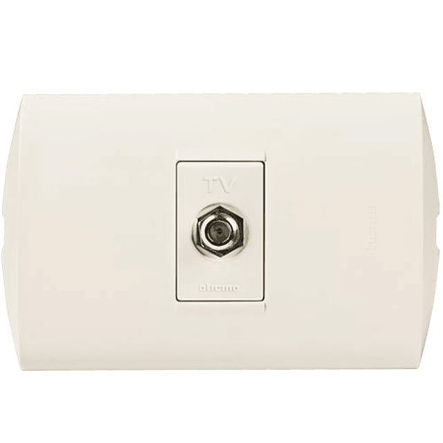 TOMA COAXIAL ARMADA TV TIPO F BLANCA