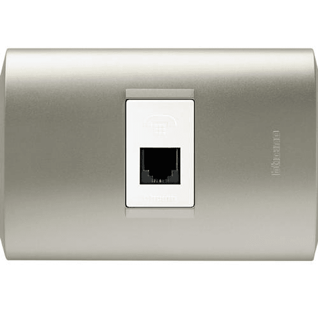 CONECTOR RJ11 TELEFONICO COLOR BLANCO/PERLA
