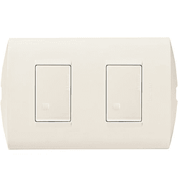 INTERRUPTOR DOBLE 9/15 MARFIL MARFIL 250V 10A MODUS STYLE