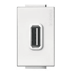 MODULO TOMA CARGADOR/DATOS USB BLANCO 1 MODULO 5V 1.1A