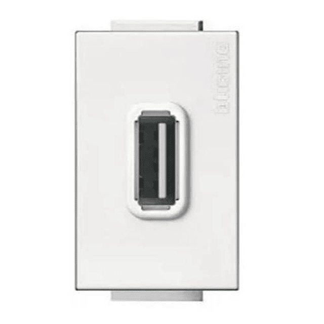 MODULO TOMA CARGADOR/DATOS USB BLANCO 1 MODULO 5V 1.1A