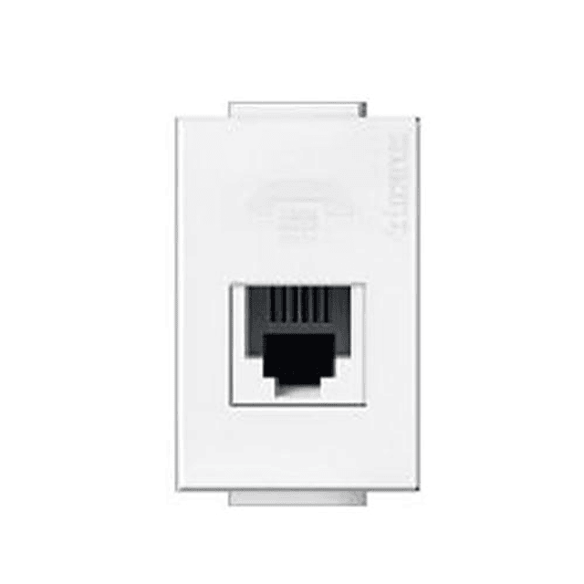 MODULO CONECTOR RJ45 1POLO CATEGORIA CAT 6 BLANCO
