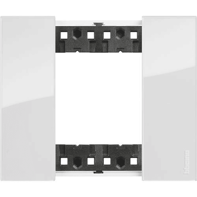 PLACA INTERRUPTOR/ENCHUFE 2 MÓDULOS ICE LIVING NOW