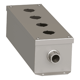 Caja vacía - 9001K - acero inoxidable - 4 taladros de ø 30