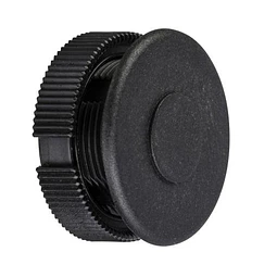 TAPÓN OBTURADOR COMANDO REDONDO NEGRO 22MM HARMONY XB4/XB5