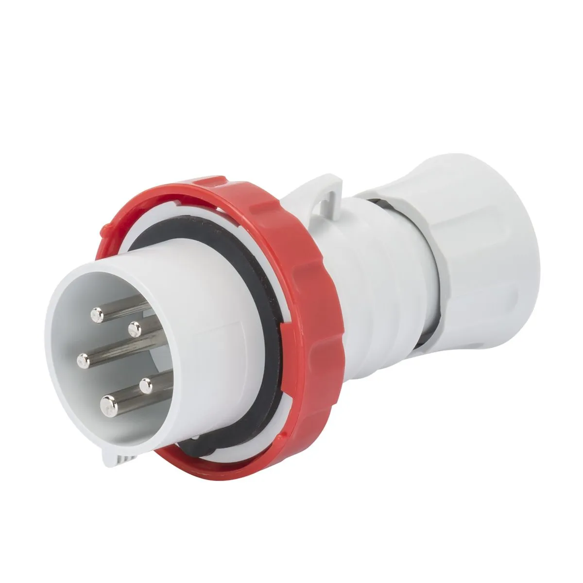MACHO INDUSTRIAL VOLANTE 380V 32A 3P+T+N IP66/69 ROJO TORNILLO
