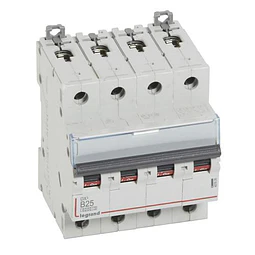 4X25A INTERRUPTOR AUTOMÁTICO MAGNET DX3 4P RIELDIN 25 A 6/10 KA LEGRAND