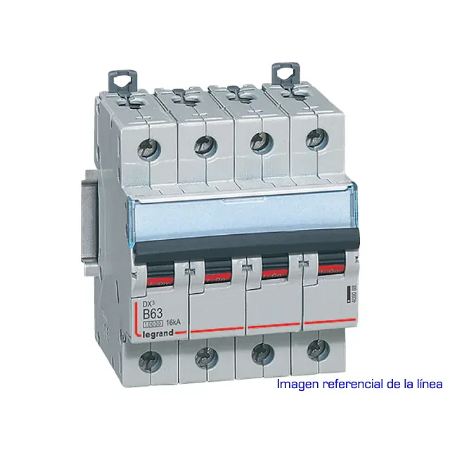 4X16A INTERRUPTOR MAGNETOTERMICO DX3 10000 CURVA B 16 KA TETRAPOLAR