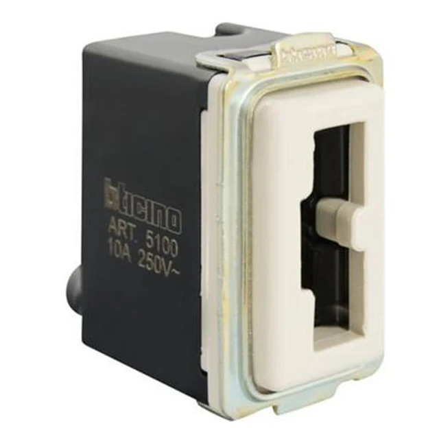 MODULO TOMACORRIENTE SEGURIDAD 1 MODULO MARFIL 2 POLOS + TIERRA 10A 250VAC IRREVERSIBLE MATIX