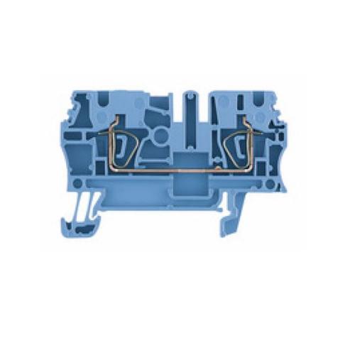 2,5mm BORNE CONEXIÓN TIPO MUELLE ZDU DE PASO AZUL 2.5MM2 24A