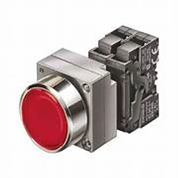 PULSADOR ROJO 1NC METALICO