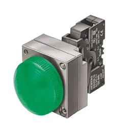 24V LED VERDE LÁMPARA DE SEÑALIZACIÓN, 22MM