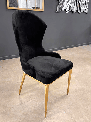Silla Martina Gold negra