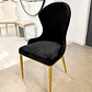 Silla Martina Gold negra - Miniatura 2
