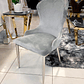 Silla Martina Velvet gris - Miniatura 1