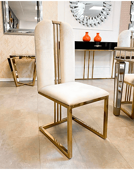 Silla Isabella Velvet Beige