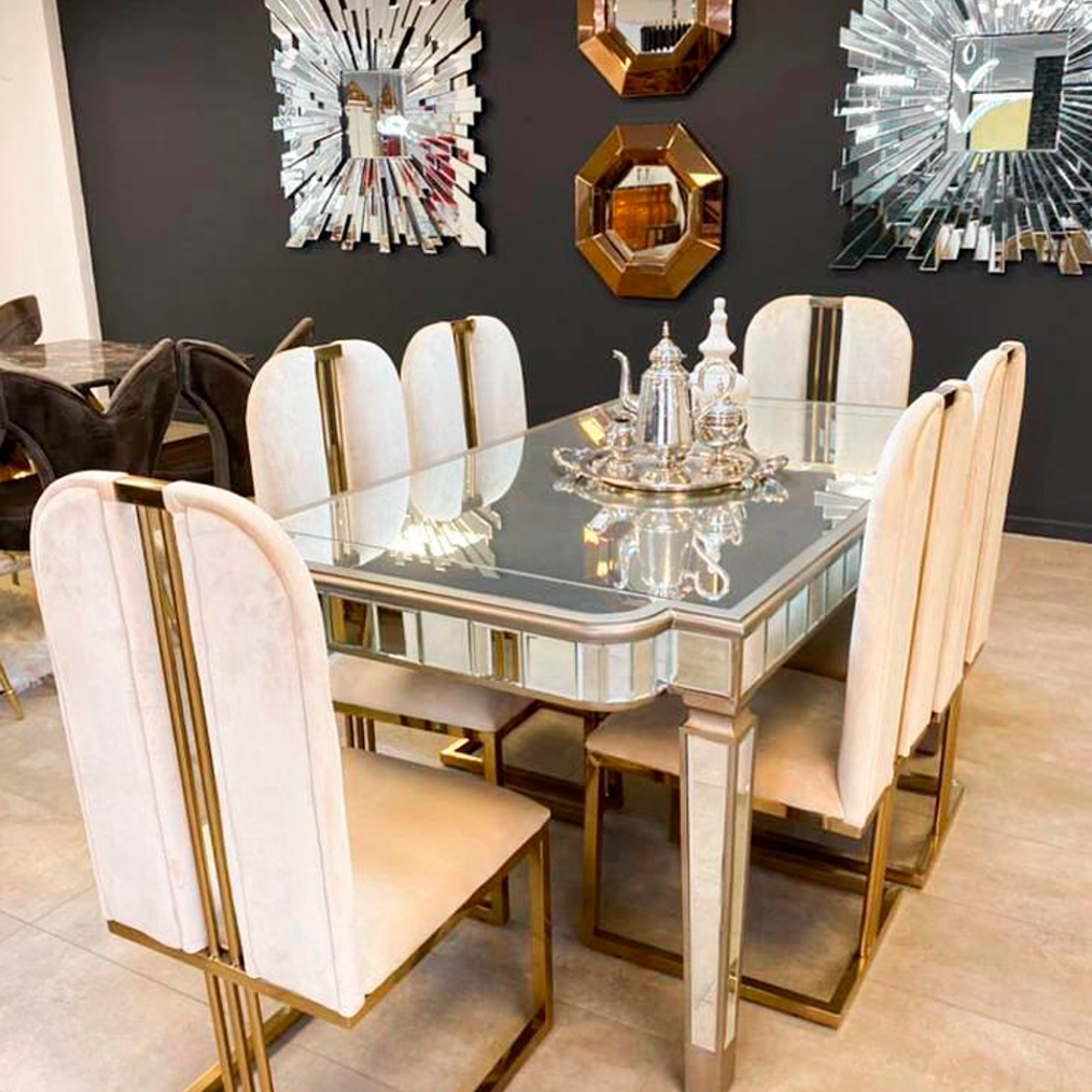 Silla Isabella Velvet Beige 2