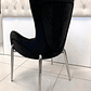 Sitial Angeline Velvet Capitoné Negro  - Miniatura 2