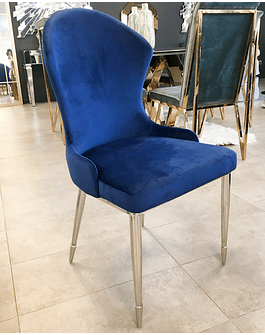 Silla Martina Velvet Azul - ANTES $250.000