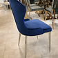 Silla Martina Velvet Azul - ANTES $250.000 - Miniatura 2