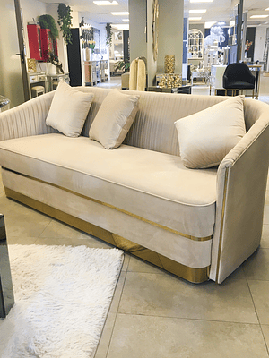 Sofá Valerie Velvet Beige 