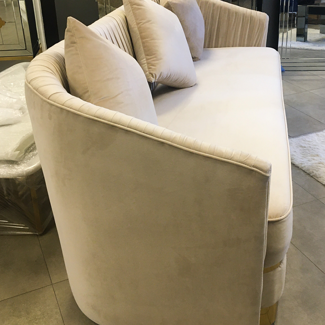 Sofá Valerie Velvet Beige  5