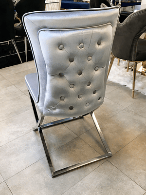Silla Gabrielle Velvet Gris 