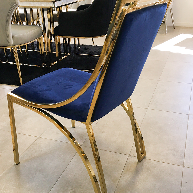 Silla Florence Velvet Azul - ANTES $260.000  3