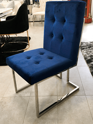 Silla Octavia Velvet Azul 