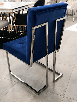 Silla Octavia Velvet Azul 