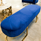 Banqueta Sabinna Velvet Azul  - Miniatura 2