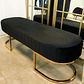Banqueta Sabinna Velvet Negro  - Miniatura 2