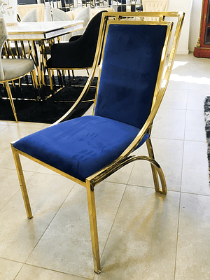 Silla Florence Velvet Azul - ANTES $260.000 