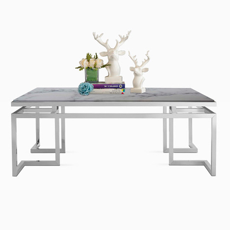 Mesa de Centro Trento Mármol Blanco 1