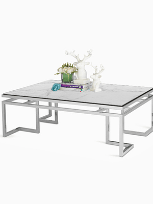 Mesa de Centro Trento Mármol Blanco