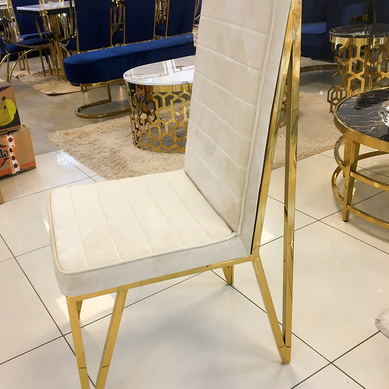 Silla Georgette Velvet Beige 1