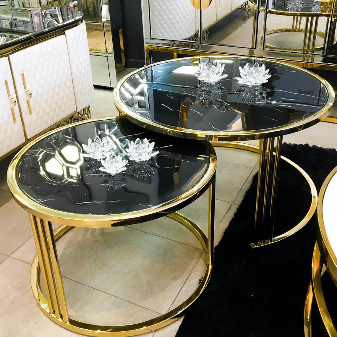 Mesa de Centro Annalí Mármol Negro 1