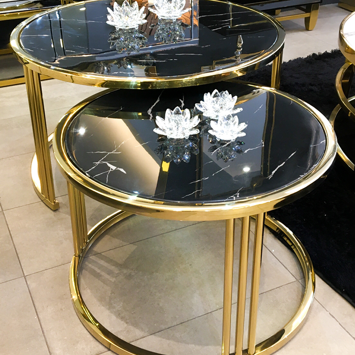 Mesa de Centro Annalí Mármol Negro 2