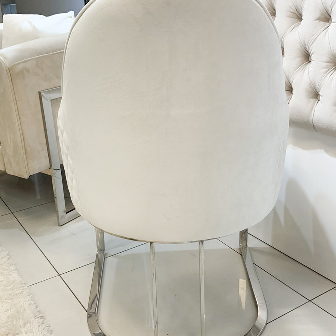 Sitial Eleanor Velvet Blanco 2