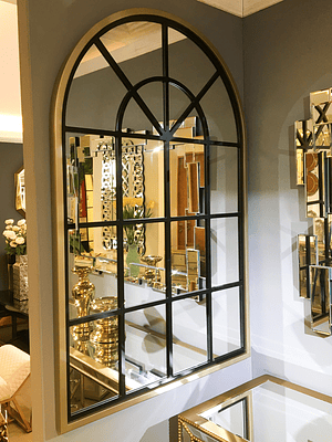 Espejo Provenza Negro/Champan