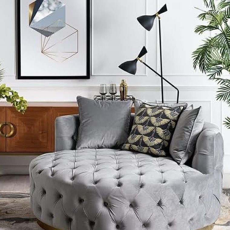 Sofá Otoman Versalles Gris 1