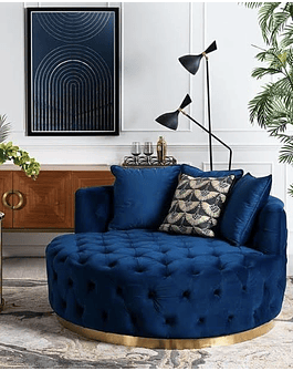 Sofá Otoman Versalles Azul