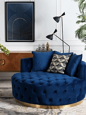 Sofá Otoman Versalles Azul