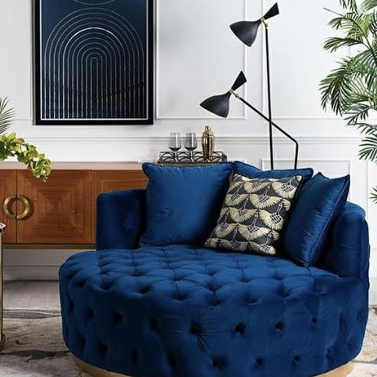 Sofá Otoman Versalles Azul 1