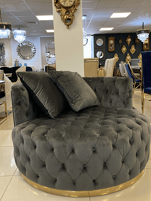 Sofá Otoman Versalles Gris humo