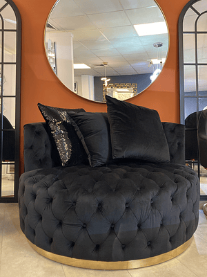 Sofá Otoman Versalles Negro